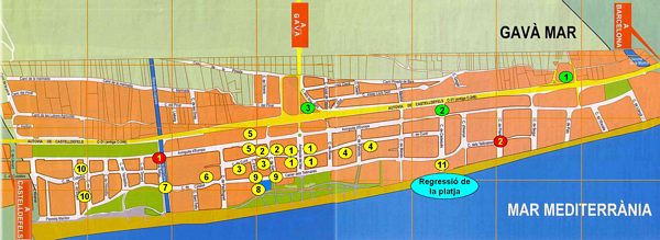 Proposta de solució a problemes de Via Pública a Gavà Mar (AVV de Gavà Mar - 19 de Juny de 2006)